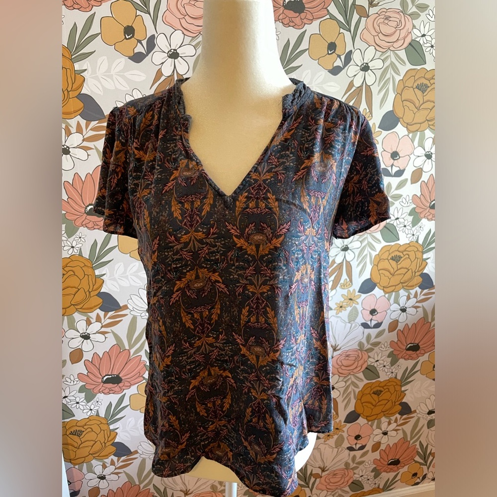 Women's XS Hinge Printed Blouse